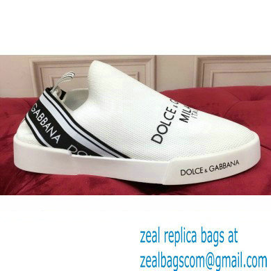 Dolce  &  Gabbana Slip On Sneakers with Logo 07 2021